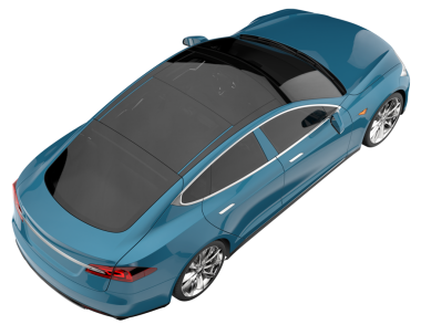 Gri arka planda bir araba, beyaz arka planda izole edilmiş..