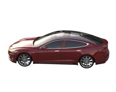 Beyaz bir arka plan üzerinde izole lüks araba