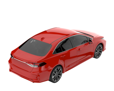 Gri arka planda modern lüks bir araba. 3 Boyutlu Hazırlama