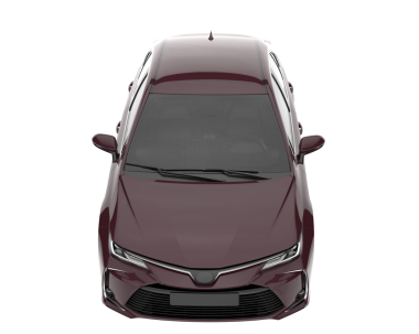 Beyaz arka planda modern bir araba. 3d oluşturma