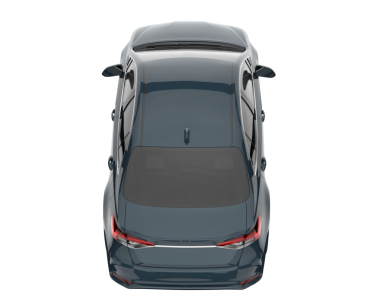 Beyaz arka planda bir araba. 3d oluşturma