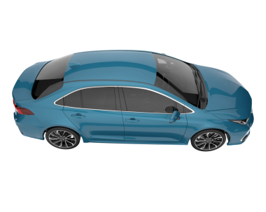 gerçekçi modern araba. ön görünüm