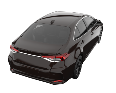 araba modern siyah renk arka planda