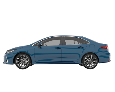 Beyaz arka planda mavi araba. vektör illüstrasyonu.