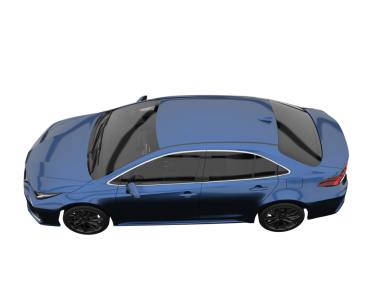 Siyah arka planda modern araba.