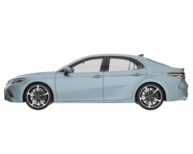 Gri arka planda izole edilmiş gerçekçi bir araba. yüksek kaliteli resimleme