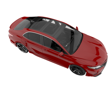 modern araba siyah arka planda izole edilmiş.