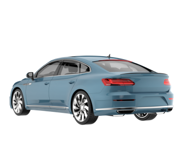 mavi modern lüks araba