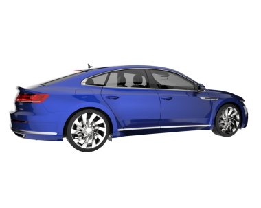 modern araba beyaz arka planda izole edilmiş. 3 boyutlu görüntüleme - 3 boyutlu.