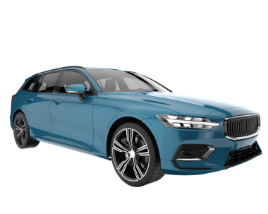 Modern araba. 3d illüstrasyon