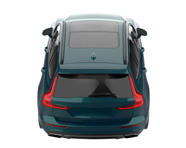 Modern araba arka planda izole edilmiş. 3D görüntüleme - illüstrasyon