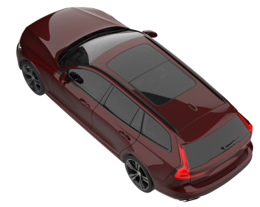 Siyah arkaplanda bir araba