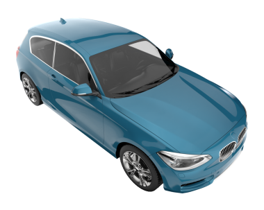 Gerçekçi 3 boyutlu detaylı bir araba görüntüsü. vektör illüstrasyonu