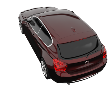 Siyah zemin üzerinde modern SUV arabası 3 boyutlu görüntüleme