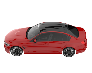 beyaz arkaplanda modern araba