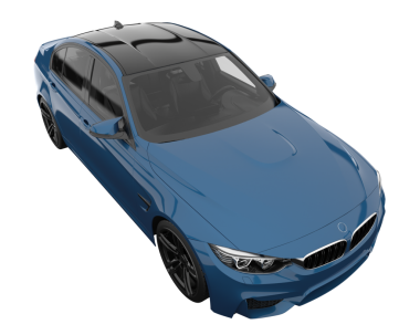 modern araba siyah arka planda. 3d oluşturma