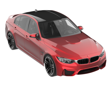 Stüdyo ortamında daha az genel bir konsept arabanın 3 boyutlu çizimi