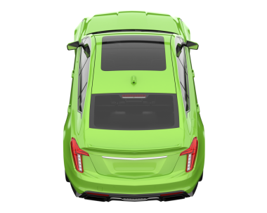 araba siyah arkaplanda izole edildi. 3 boyutlu çizim - illüstrasyon