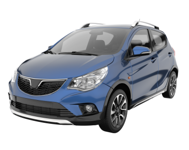 Yan hatları olan gerçekçi bir araba. vektör