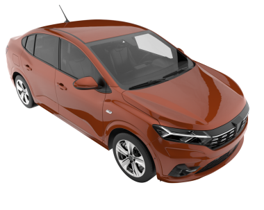 Beyaz arka planda modern kompakt araba. yüksek kalite fotoğraf