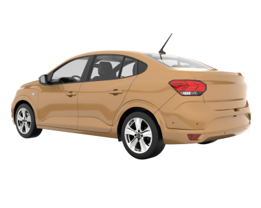 Beyaz arkaplandaki araba