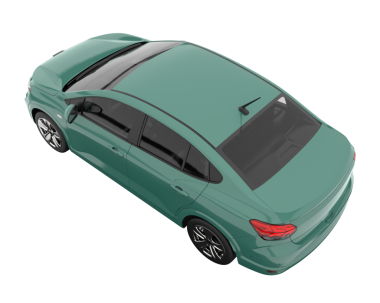 Beyaz arka planda izole edilmiş modern lüks araba. 3d oluşturma.