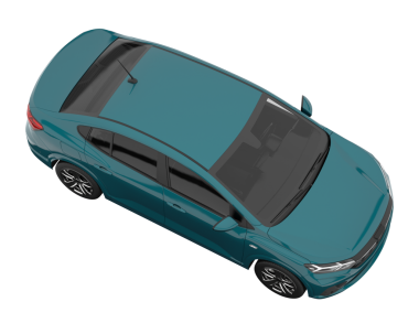 Araba beyaz arka planda izole edilmiş. araba