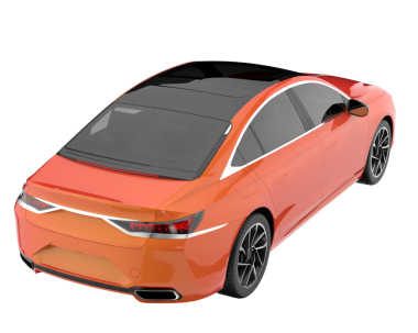 - Araba. 3d illüstrasyon.