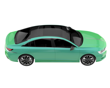 modern sedan beyaz arkaplanda izole edildi