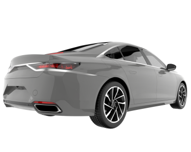 Arka planda izole edilmiş gerçekçi modern araba. 3d oluşturma