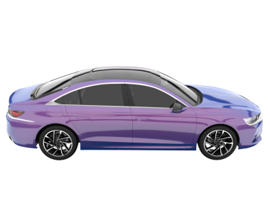 beyaz arkaplanda modern araba