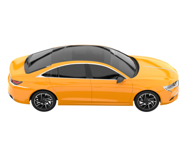 Modern araba beyaz arka planda izole edilmiş. vektör illüstrasyonu.