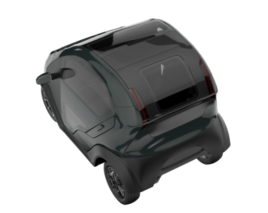 modern siyah araba gri arka planda izole edildi. 3 boyutlu görüntüleme