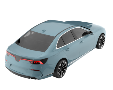 Araba arka planda izole. 3D görüntüleme - illüstrasyon