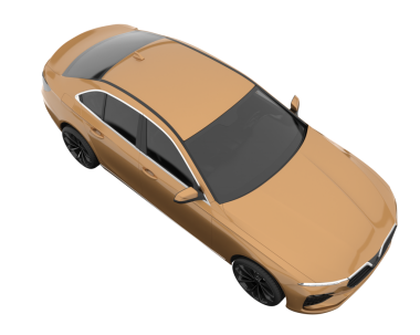 araba beyaz arkaplanda izole edildi