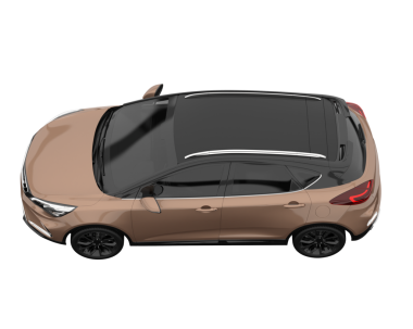 beyaz arkaplanda modern araba