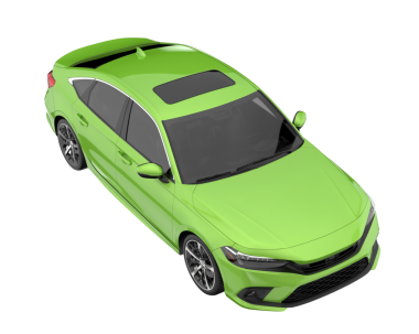 modern araba beyaz arka planda izole edilmiş