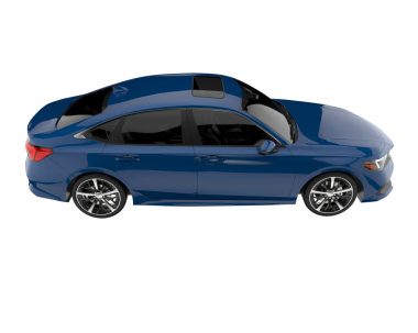 beyaz arkaplanda izole edilmiş araba 3 d illüstrasyon - vektör