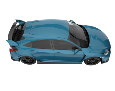 Modern araba. Ön manzara. vektör illüstrasyonu.