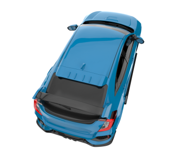 modern mavi araba beyaz arkaplanda izole edildi