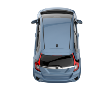 modern şehir arabası beyaz üzerine izole