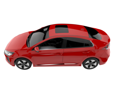 Gerçekçi bir araba. vektör illüstrasyonu.