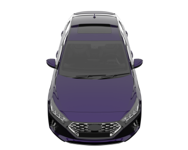 modern araba gölgeli beyaz bir arka planda izole edilmiş - 3 boyutlu bir araba modeli