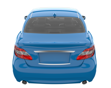 modern araba gri arka planda izole edilmiş. 3d oluşturma