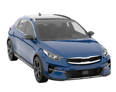 Arka planda izole edilmiş gerçekçi bir SUV aracı. 3D görüntüleme - illüstrasyon