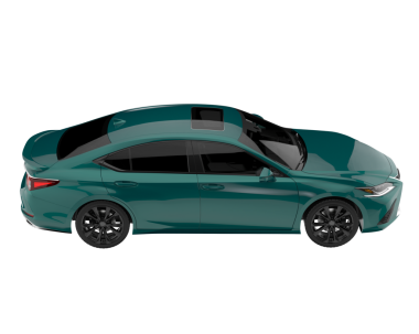 Modern araba arka planda izole edilmiş. 3d oluşturma