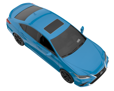 araba beyaz arkaplanda izole edildi