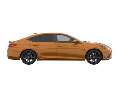 Modern araba vektörü. yan görünüm.