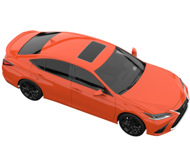 Stüdyo ortamında daha az genel bir konsept arabanın 3 boyutlu çizimi