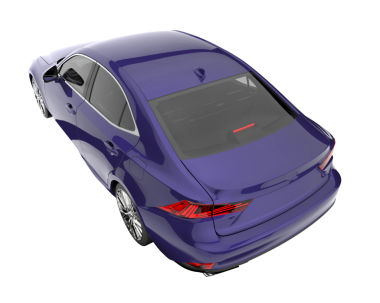 Modern lüks araba beyazdan izole edilmiş. 3d oluşturma.